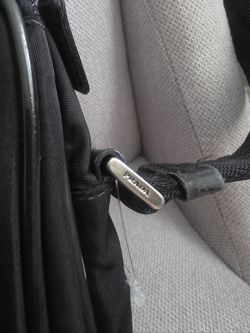 Prada Black Nylon Crossbody Bag, Used Excellent Condition. - Picture 5 of 13